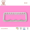 Funny shape plastic cake straight frill cutter factory